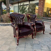 مبلمان اداری کلاسیک میزمدیریتی کوروش و‌مبل طلاکوب|دفتر کار|تهران, شهرک شریفی|دیوار