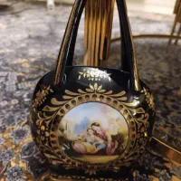 ظرف آنتیک  اصل سرمه ای