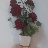 یدک درختچه وتعداد ی گل گدان مصنوعی|گل مصنوعی|تهران, هروی|دیوار