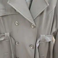بارونی نو   یکبار استفاده شده رنگ مشکی  نو نو