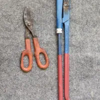 آچار شلاقی دودسته بزرگ و قیچی ورق بر ایتالیایی