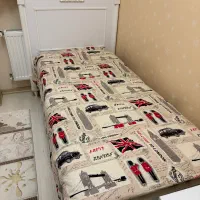 سرویس خواب نوزاد و نوجوان ساحل چوب همراه تشک|تخت و سرویس خواب|اردبیل, |دیوار