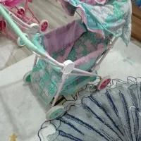 کالسکه اسباب بازی وتخت عروسک|اسباببازی بچه|شاهرود, |دیوار