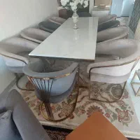 میزناهارخوری۸نفره استیل|میز و صندلی غذاخوری|پردیس, فاز ۸|دیوار