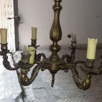 ۳ عدد لوستر برنز - ۵ عدد دیواری -تکی نیست