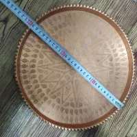 سینی مسی قدیمی قطر ۳۰ سانت ۶۰۰ گرم