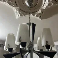 لوستر ۵ و۳شعله بهمراه دو‌دیوارکوب  فروش فوری