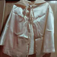 شنل ساتن رنگ بژ مناسب مراسم عقد|لباس|تهران, شهر زیبا|دیوار