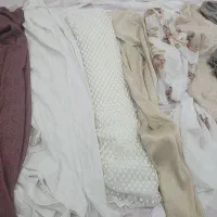 تعدای پارچه پرده آخر طاقه جنس خوب