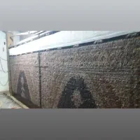 فرش ۳ در۴ هس اندازش سرمهای رنگ افسری حاشیه