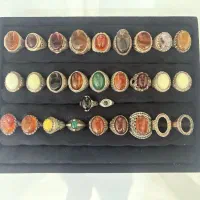 انگشتر عقیق و تسبیح دونه ای 150