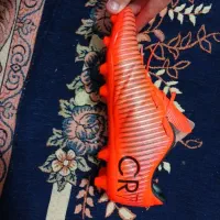 کفش فوتبال چمنی cr7 نارنجی
