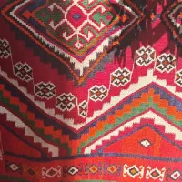 گلیم دستباف قشقایی|گلیم، جاجیم، گبه|شیراز, تل حسین‌آباد|دیوار