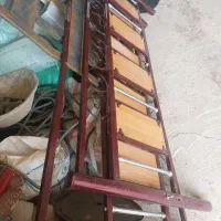 تخت خواب دو نفره ترکیب فلز و ام دی اف.|تخت و سرویس خواب|سرپل ذهاب, |دیوار