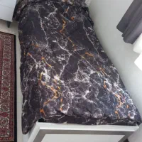 تخت تک نفره همراه روتختی وپاتختی وتشک