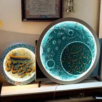 تابلو ماه نورانی دکوراتیو کالیگرافی|تابلو، نقاشی، عکس|تهران, فلاح|دیوار