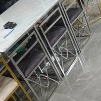 میز و صندلی غذاخوری فلزی مدرن شیک خاص کمجا فورتیک|میز و صندلی غذاخوری|آفتاب, |دیوار