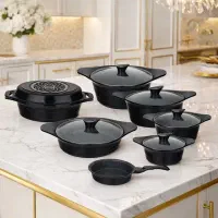 سرویس قابلمه گرانیتی ۱۳ پارچه نو