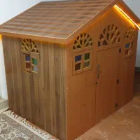 کلبه چوبی کودکانه|اسباب‌بازی بچه|کازرون, |دیوار