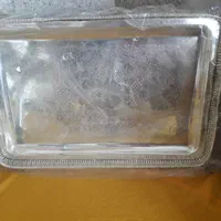 سینی و دیس  پایه دار سیلور  نوستالژی دور توری|ظروف سرو و پذیرایی|تهران, جمال‌زاده|دیوار