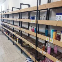 قفسه پروفیل و چوب|کتابخانه، شلف، قفسه‌های دیواری|آمل, |دیوار