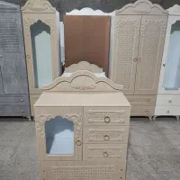 سرویس خواب سیسمونی کودک کمد تخت نوزاد نوجوان نگین|تخت و صندلی بچه|مشهد, شایه|دیوار