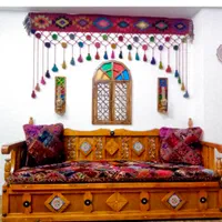 پرده سنتی آویز گلیم دستبافت|پرده، رانر، رومیزی|تهران, هوانیروز|دیوار