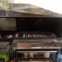 منقل گازی وزغالی همراه لوله هایش