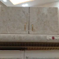 کابینت فلزی با هود و اجاق گاز و سینک|آب‌چکان و نظم‌دهنده ظروف|قزوین, |دیوار