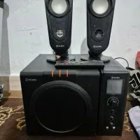 اسپیکر سه تیکه مارک click با کنترل|قطعات و لوازم جانبی رایانه|تهران, تهرانپارس شرقی|دیوار