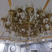 لوستر 10 شاخه برنز