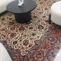 فرش دستبافت تبریز مدل افشان رنگ اصلی کرم ۹ متری|فرش|رشت, بلوار گیلان|دیوار