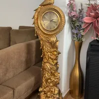ساعت ایستاده رزین طلایی