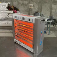بخاری برقی مدیا هالوژنی کم مصرف 5 المنت2600 فن دار