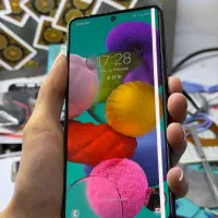 Lcd A51 اصلی لاین دار