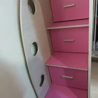 تخت دو طبقه شامل میزتحریر ،میزآرایش،کمد|تخت و سرویس خواب|کرج, شهرک الهیه|دیوار