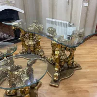 میزنهارخوری۶ نفره+ میزجلومبلی+۲ عددعسلی|میز و صندلی غذاخوری|تهران, جردن|دیوار