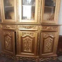 ویترین دوتیکه چوبی