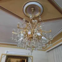 ۳ عدد لوستر کریستال و فلز نو وتمیز|لوستر و چراغ آویز|اراک, |دیوار