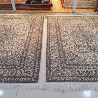 جفت فرش ۹متری دستباف زمینه سفید کاشان|فرش|تهران, اکباتان|دیوار