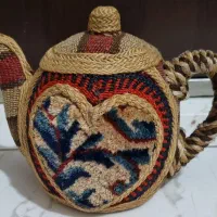 قوری تزئینی دکوری گلیمی فرش دستبافت ( نو )