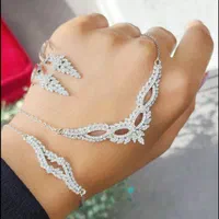سرویس زنجیری میکرو نقره روکش طلا بدون اجرت