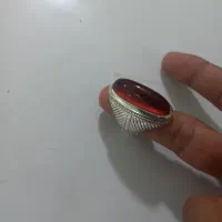 انگشتر نقره ساچمه نگین عقیق دستسازتهران سید|جواهرات|ری, اقدسیه|دیوار
