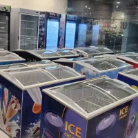 یخچال فریزر ایستاده ویترینی بستنی صندوقی کامل