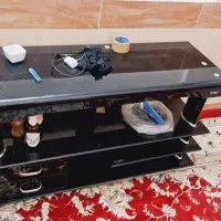 میز تلوزیون شیشه ای ترک
