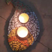 جاشمعی و گلدان کوچک|صنایع دستی و سایر لوازم تزئینی|مشکین‌دشت, |دیوار