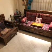 مبلل چوبی سنتی|مبلمان خانگی و میز عسلی|تهران, تهرانپارس جنوبی|دیوار