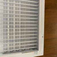 دریچه کولر فلزی رنگ سفید ۲ عدد هم سایز