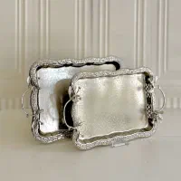 سینی جفتی و تک دسته پروانه نیکل