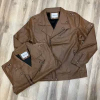 کاپشن چرم خارجی/فروش چکی بی سود برند ایرانی